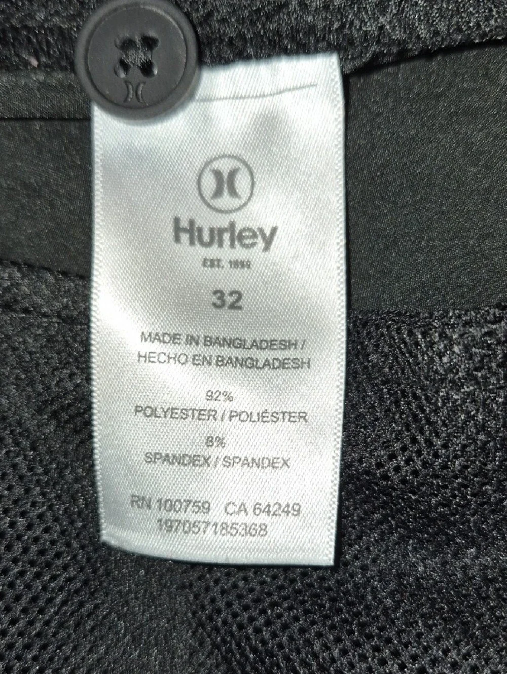 Hurley Black Men's Performance All Day Walk Shorts